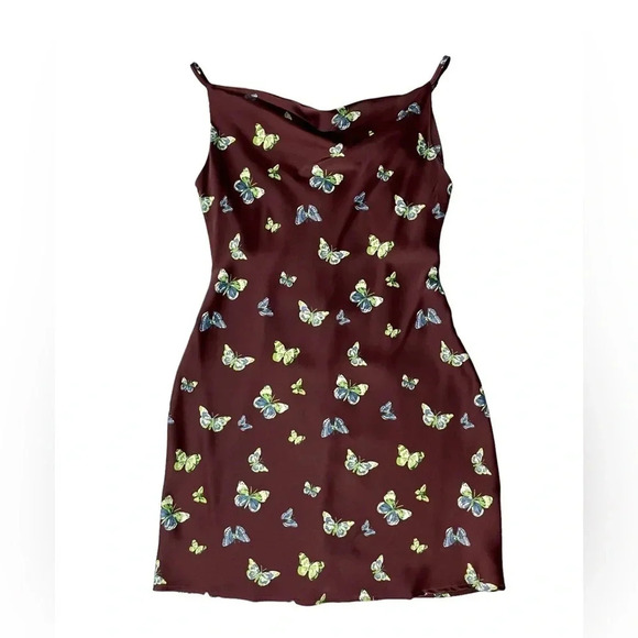 Urban Outfitters Mallory Butterfly Mini Slip Dress - Picture 3 of 6